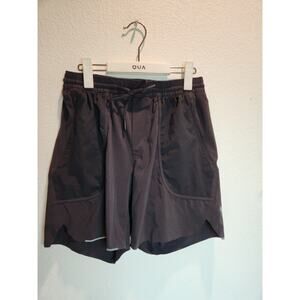 Lululemon Lite Speed 7" Shorts Black Linerless Men's Size M Waist 29 Run Gym EUC